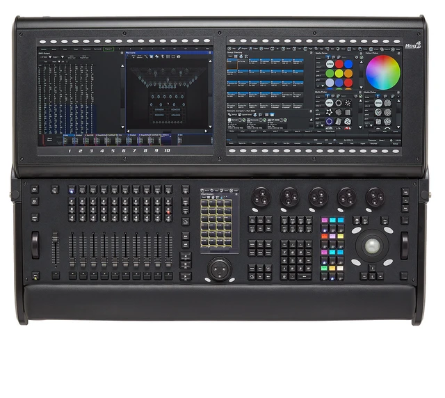 ETC Hog 4-18 control console in carton, US/EU/UK power cables 