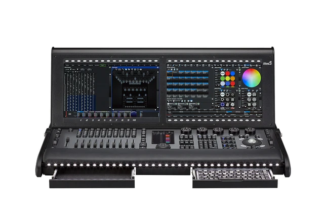 ETC Hog 4-18 control console in carton, US/EU/UK power cables 