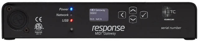 ETC Response MIDI Gateway, Rack-mount style 