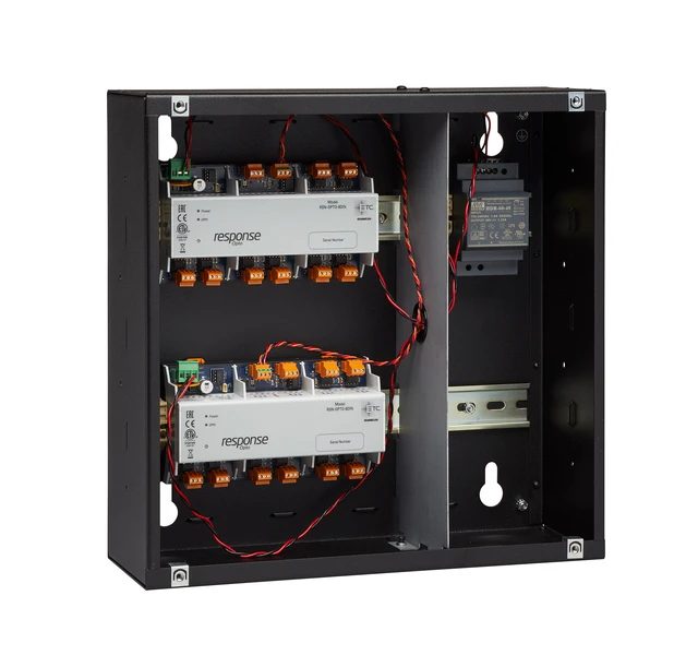 ETC Response Opto-Splitter - DIN Box with dual splitter and power supply 