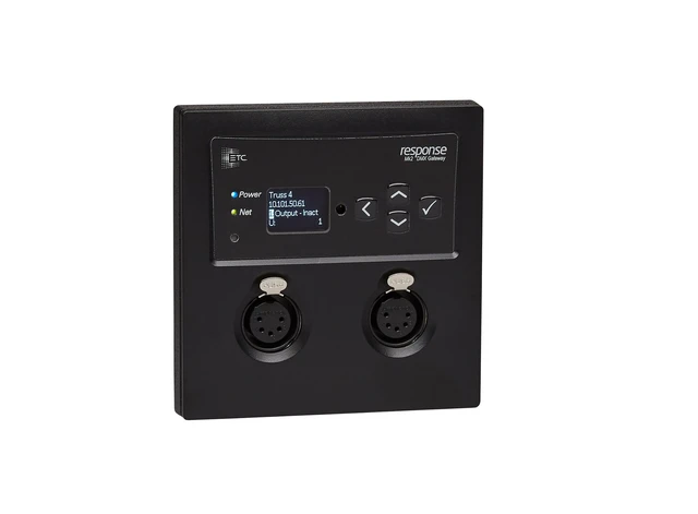 ETC Response Mk2  2-port Wall-mount Gateway, XLR Input, Black 