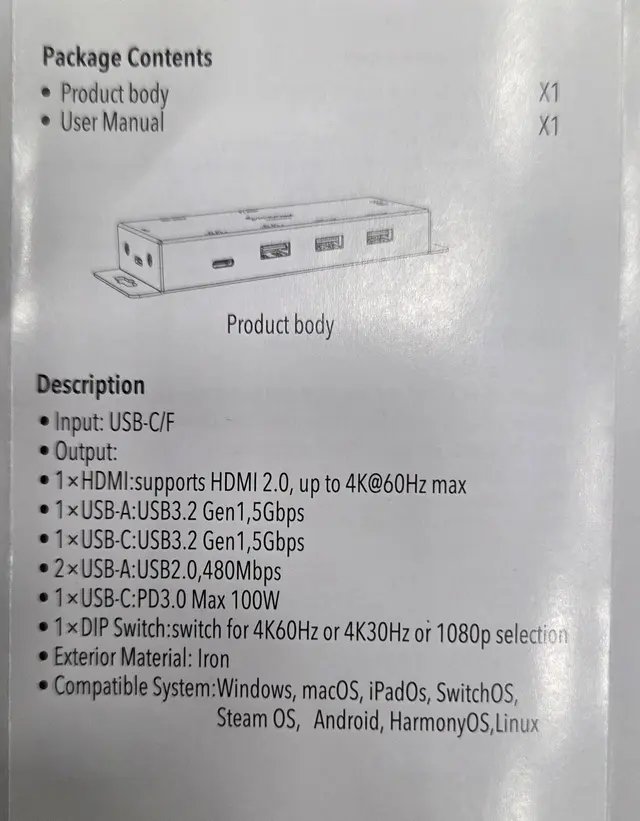 Stoltzen HERA HuddleHub Mini Pro w/PD in 4K@60hz , USB Smart Power , Edid Manager 