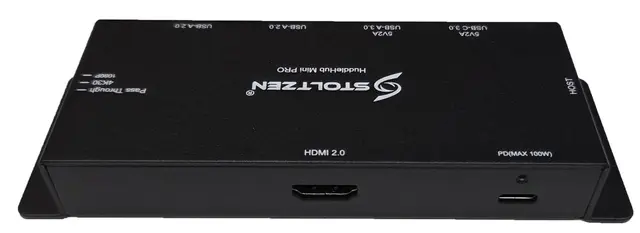 Stoltzen HERA HuddleHub Mini Pro w/PD in 4K@60hz , USB Smart Power , Edid Manager 