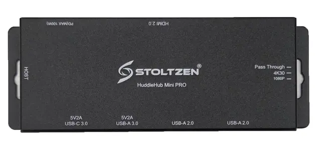 Stoltzen HERA HuddleHub Mini Pro w/PD in 4K@60hz , USB Smart Power , Edid Manager 