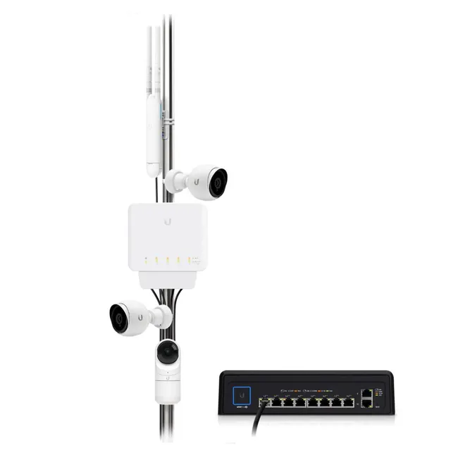 Ubiquiti 5-Port Layer 2 Gigabit Switch 1 PoE input and 4 PoE output 