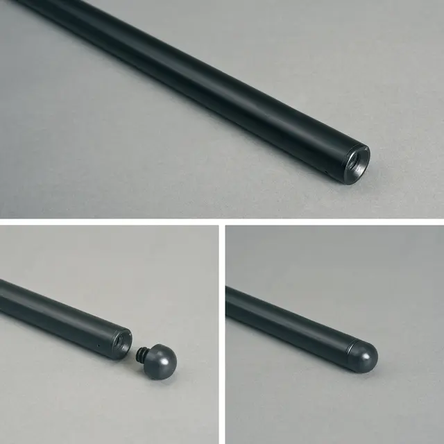 Gerriets Bottom weight, steel black, length 3,00 m, diameter: 28 mm 