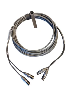 LMT-CAB Lyd Multikabel 2-par XLR 20m med Krympestrømpe og stropp