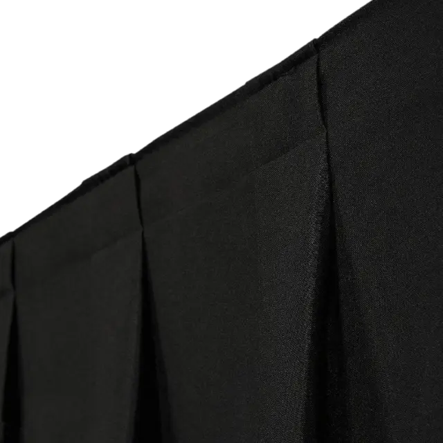 Wentex P&D Curtain MGS 175 g/m² Black - 330 x 500 cm (W x H) - pleated 