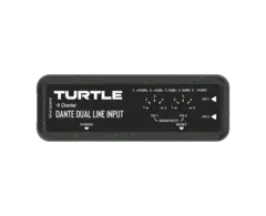 Turtle AV Dante Dual Channel Analog Line Input Adapter with Gain Controls