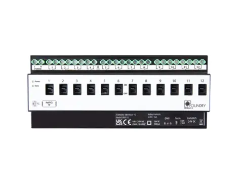 ETC FDR12 Foundry Din Relay 12 12-channel DIN rail device 