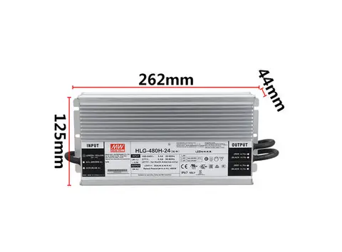 Mean Well HLG-480H-24A Strømforsyning 24V, 20A, 480W 