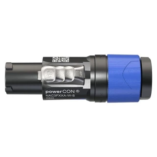 Neutrik Powercon NAC3FXXA-W-S til kabel inlet 6-12mm blå 