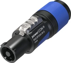 Neutrik Powercon NAC3FXXA-W-S til kabel inlet 6-12mm blå