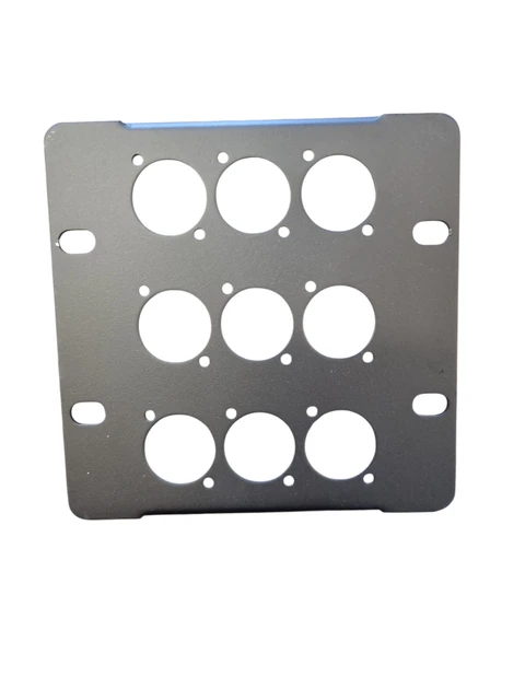 LMT P40-03 3U Panel 9 x XLR 9 x XLR for Kvartboks