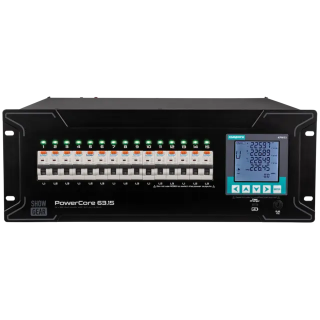Showgear PowerCore 63.15 15x Schuko 