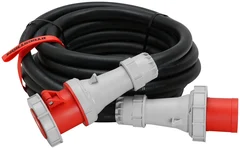 Skjøtekabel CEE, 5G16 mm², 63A, 400V 10m, 3-fas, IP67