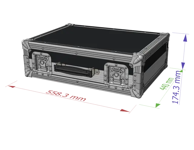 Flight for Allen & Heat Xone:96, 80mm plass bak for kablerst 