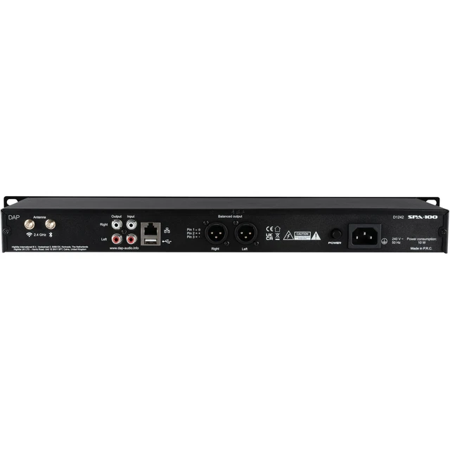 DAP SPA-100 Streaming Pre-Amplifier streaming function, USB player, BT 5.0 a 