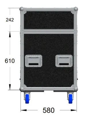 Martin Flightcase for 2 × MAC Quantum 