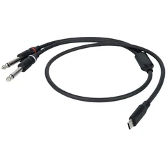 DAP FL111 - USB-C to 2 Mono Jack L/R 1.5 m