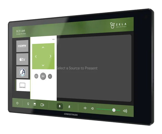Crestron TSW-880-B 8.1 in. Wall Mount Touch Screen, Black 