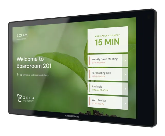 Crestron TSW-880-B 8.1 in. Wall Mount Touch Screen, Black 