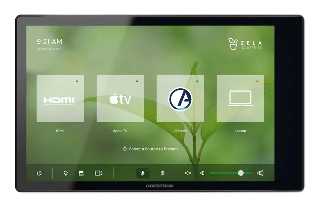 Crestron TSW-880-B 8.1 in. Wall Mount Touch Screen, Black 