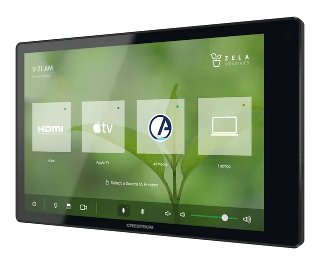 Crestron TSW-880-B 8.1 in. Wall Mount Touch Screen, Black 