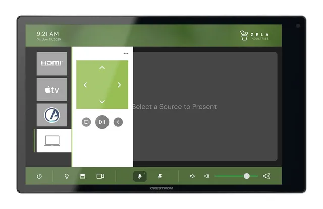 Crestron TSW-1080-B 10.1 in. Wall Mount Touch Screen, Black 