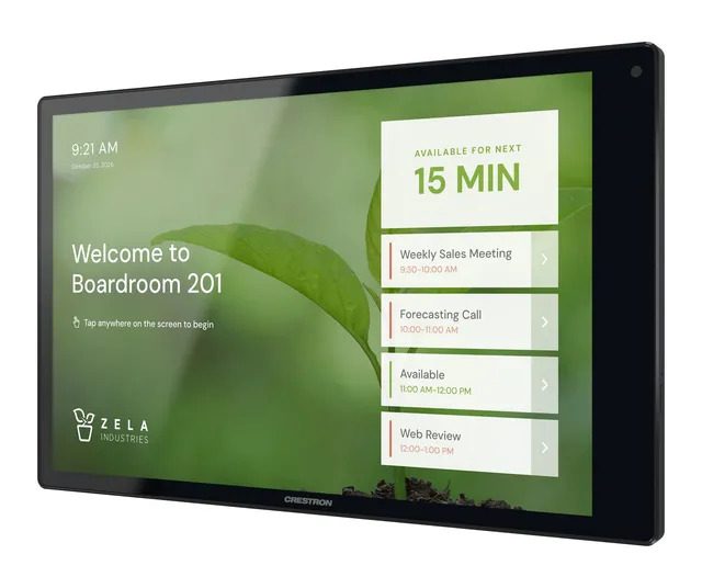 Crestron TSW-1080-B 10.1 in. Wall Mount Touch Screen, Black 