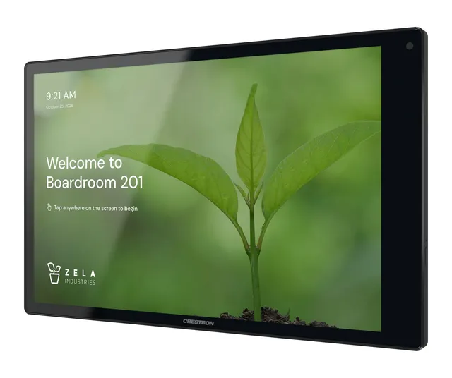 Crestron TSW-1080-B 10.1 in. Wall Mount Touch Screen, Black 