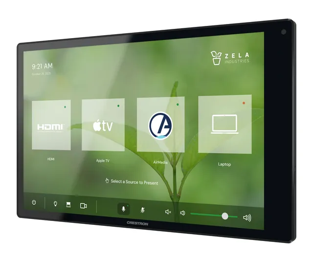 Crestron TSW-1080-B 10.1 in. Wall Mount Touch Screen, Black 