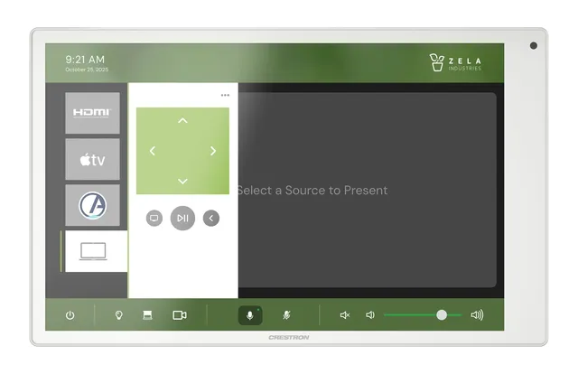 Crestron TSW-1080-W 10.1 in. Wall Mount Touch Screen, White 