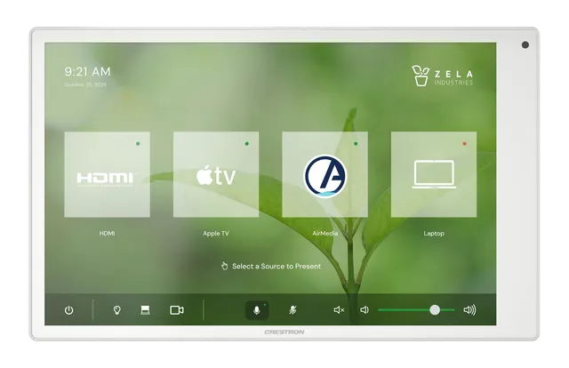 Crestron TSW-1080-W 10.1 in. Wall Mount Touch Screen, White 