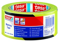 TESA 60760 Varseltape gul-svart 33m 500mm bred