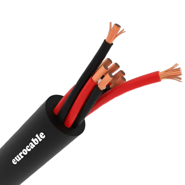 Link Høyttalerkabel 8x2,5mm,Sort PVC 