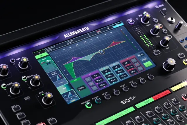 A&H SQ-5+ 48ch digital mixer 96kHz, 16 Mic/Line 12 XLR out 