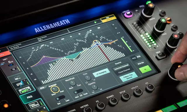 A&H SQ-5+ 48ch digital mixer 96kHz, 16 Mic/Line 12 XLR out 