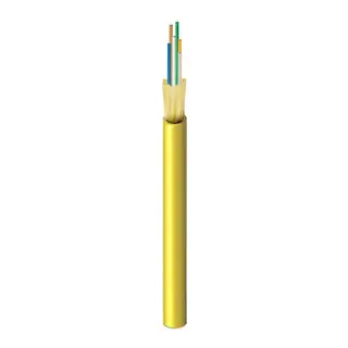 Fiberkabel G6 OS2, LSZH Yellow Fast kledning 