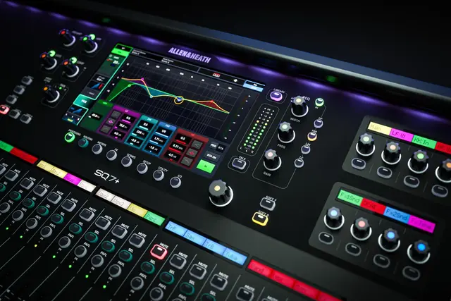 A&H SQ-7+ 48ch digital mixer 96kHz, 32 Mic/Line 16 XLR out 