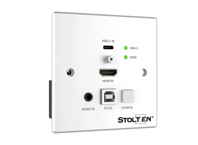 Stoltzen SHE630WP HDBaseT™ TX USB-C, HDMI/USB, Audio in, 86x86 