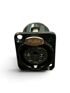 SWITCHCRAFT Chassis 5p DMX Female BLK/GO