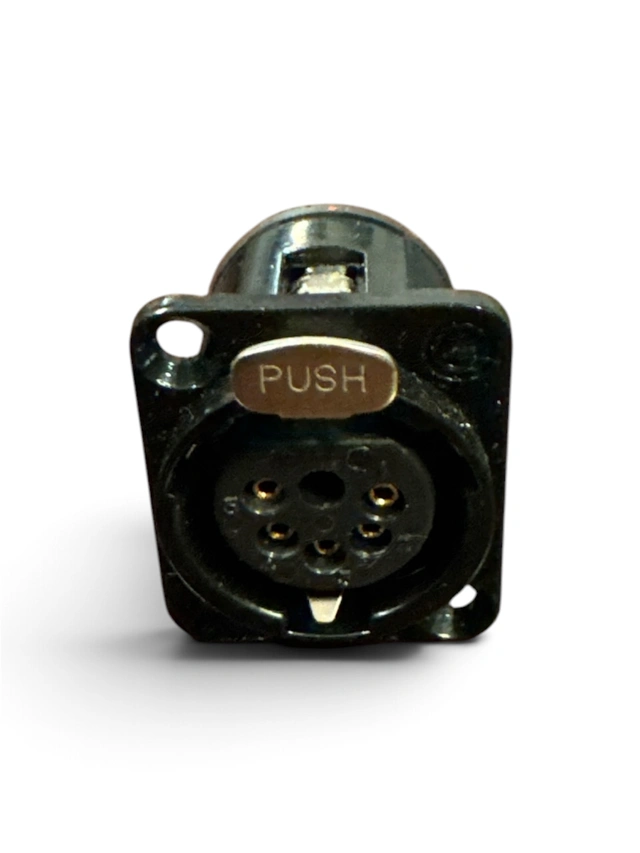 SWITCHCRAFT Chassis 5p DMX Female BLK/GO 