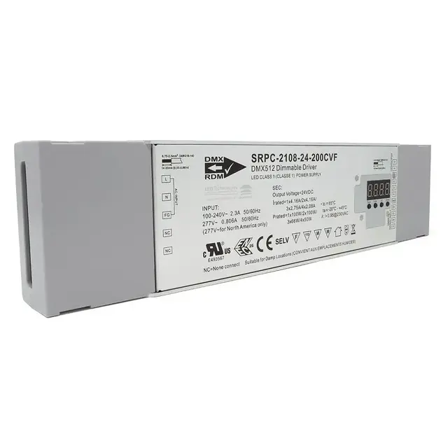 LED Driver 24V 200W DMX 4 kanaler 